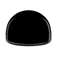 DOT Approved Daytona Skull Cap Half Shell Motorcycle Helmet - Beanie Style for Motorcycles, Cruisers, Scooters, and Mopeds W/O Visor- Hi-Gloss Black