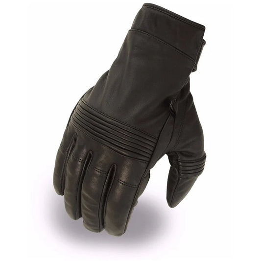 FI178GEL-Flat Track Men's Leather Motorcycle Gloves