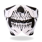 Hot Leathers FMB1002 Neoprene Skull 1/2 Face Mask