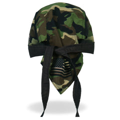 Hot Leathers Camo Skull Lightweight Headwrap HWH1094