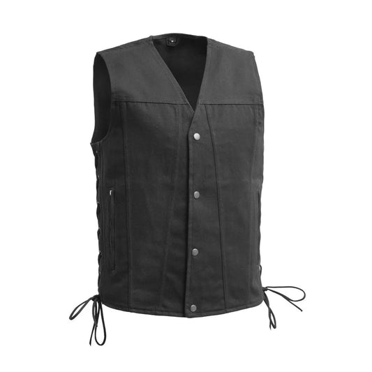 FIM613TWILL-Lone Star Men's Motorcycle Twill Vest