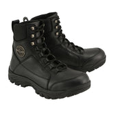 Milwaukee Leather MBM9081 Men's Black Leather Swat Style-Tactical Lace-Up Motorcycle Riding Boots