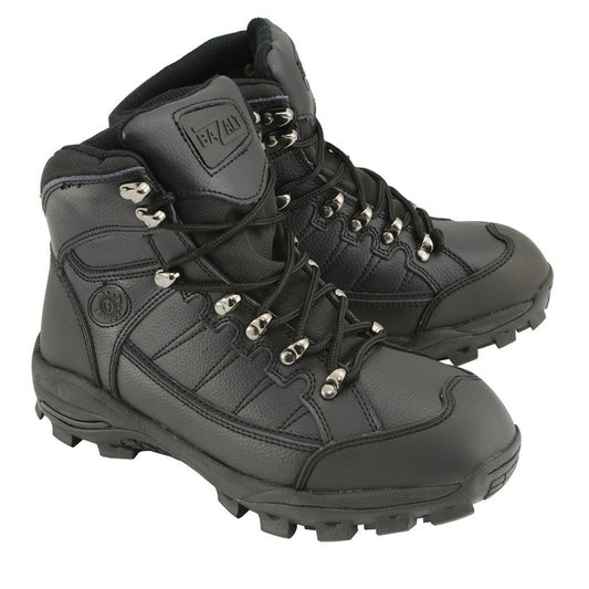 Bazalt MBM9129ST Men’s Black Waterproof Frost-Proof Leather Work Boots with Composite Toe