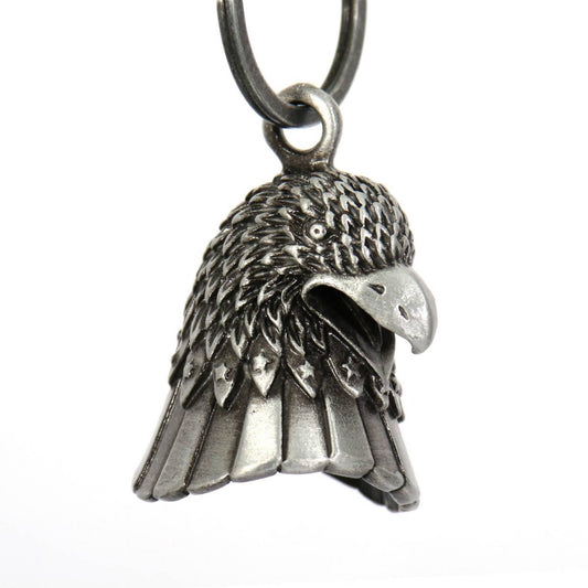 Milwaukee Leather MLB9042 'Eagle Head' Motorcycle Good Luck Bell | Key Chain Accessory for Bikers