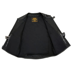 Milwaukee Leather MLM3500 Men's Swat Style Rider Leather Vest w/ Single Panel Back for Club Patches