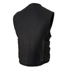 Milwaukee Leather MLM3500 Men's Swat Style Rider Leather Vest w/ Single Panel Back for Club Patches