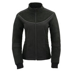 Milwaukee Leather MPL2780 Women's Black Textile and Fleece Combo Jacket