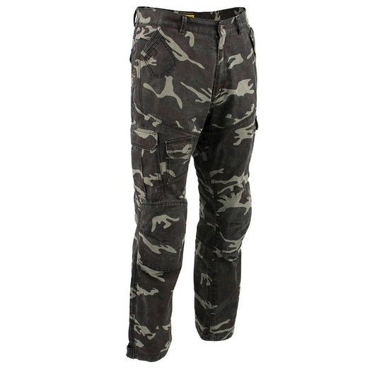 Milwaukee Leather MPM5592 Men's Camo CE Armored Motorcycle Denim Jeans Pants Reinforced w/ Aramid Fibers