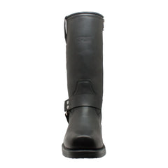 StormGuard Men's black Leather biker boots