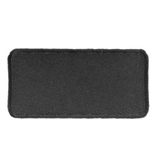 P435 Black 4 Inch Rectangular Blank Patch