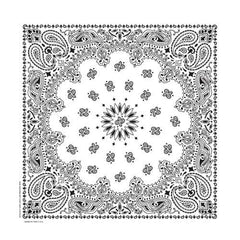 BD254 Bandana Paisley White