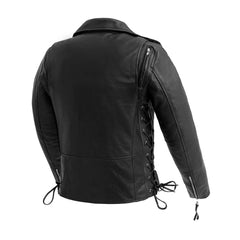 Popstar Women's Motorcycle Leather Jacket