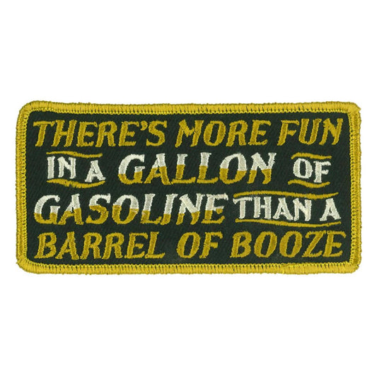 Hot Leathers Gallon Of Gasoline 4" X 2" Embroidered Patch PPW1173