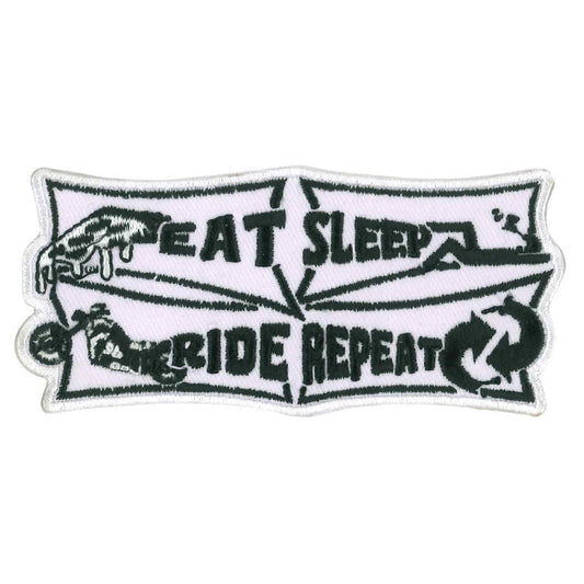 Hot Leathers Eat Sleep Embroidered Patch Ppw1227 PPW1227