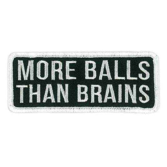 Hot Leathers More Balls Embroidered Patch Ppw1244 PPW1244