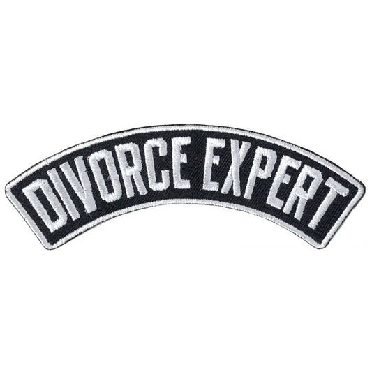 Hot Leathers Rocker Divorce Exprt Top 4 X 1.3" Embroidered Patch PPW1294