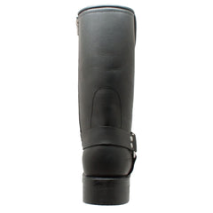 StormGuard Men's black Leather biker boots