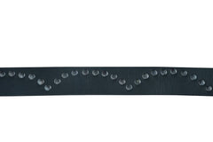 BLT Super Cool Curved Pattern Studded Leather Belt
