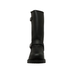 Shadowstep Men's Black leather motorcycle boots