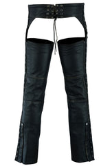 Women's Stylish Lightweight Hip Set Chaps in Lightweight Drum D
