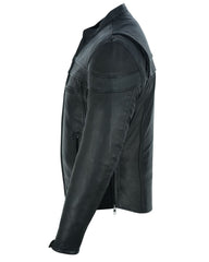 Speedster Black Men's Leather Motorcycle Jacket