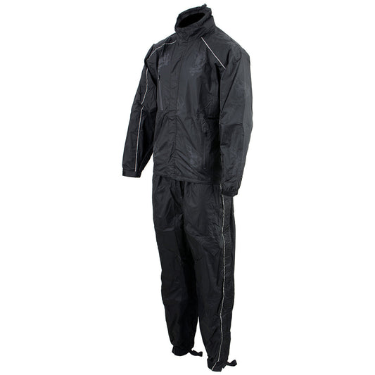 NexGen SH2334 Men’s Black and Beige Water Proof Rain Suit