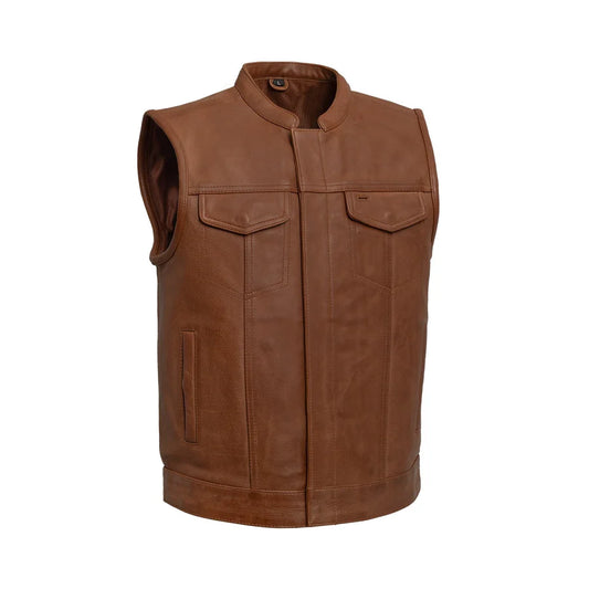 FIM689CMB-COG-Sharp Shooter Men's Motorcycle Leather Vest