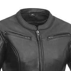 Speed Queen - Women's Motorcycle Leather Jacket