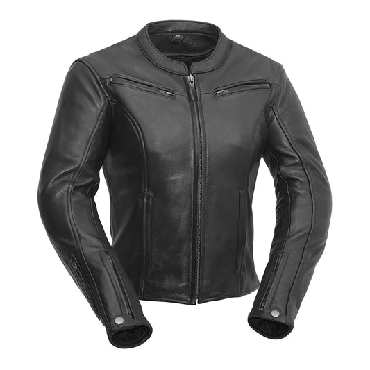 FIL158CLMZ-Speed Queen - Womens Motorcycle Leather Jacket