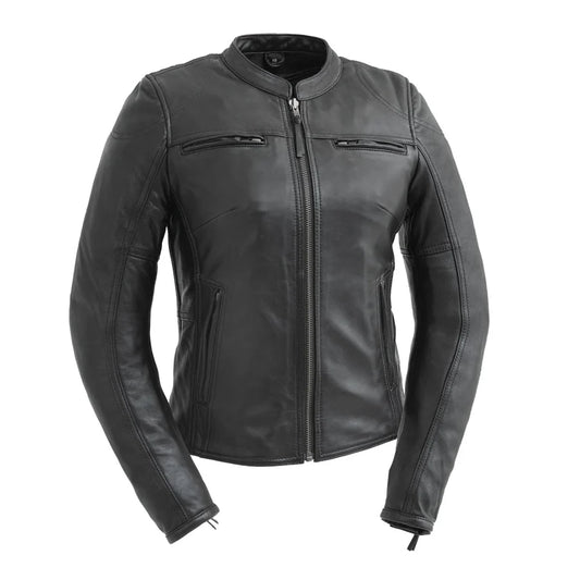 FIL190CDMZ-Supastar - Womens Motorcycle Leather Jacket