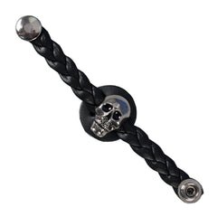 Milwaukee Leather 2nd Amendment Medallion Vest Extender - Double Chrome Chains Genuine Leather 6.5" Extension MLA6027-Single