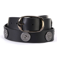 Milwaukee Leather MP7111 Men's Classic Brown Leather Belt with Brass Buckle