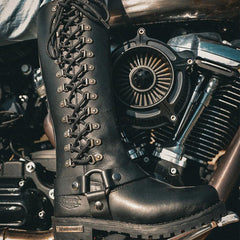 Outrida - Ladies Motorcycle Biker Leather Boots