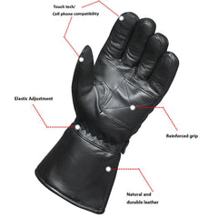 1250.00 - Mens Gauntlet Leather Gloves