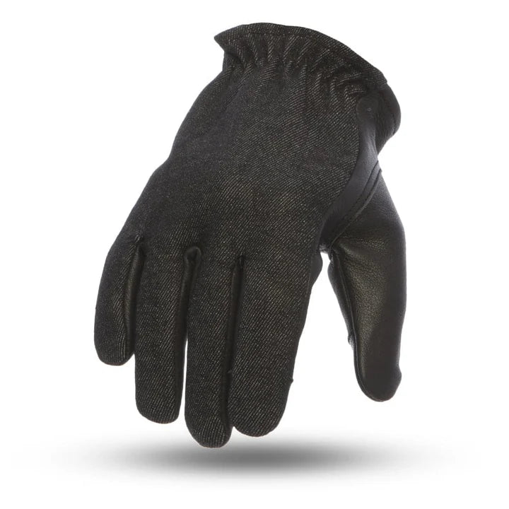 FI217-DNM-2 Tone Roper Men's Motorcycle Leather Gloves