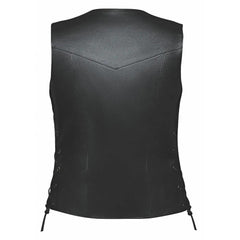 Belle - Ladies 10 Pocket Leather Vest
