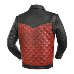 Redstrike Men's Motorcycle Leather Jacket