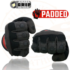 Milwaukee Leather SH76102 Men's Black and Red Textile Motorcycle Gloves