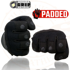 Milwaukee Leather SH76101 Men's Black and Grey Textile Mesh Motorcycle Mechanics Riders Gloves w/ Amara Cloth Bottom