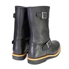 Milwaukee Leather MBM9064 Men's Antique Black Classic Engineer Motorcycle Riding Boots