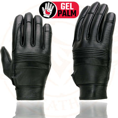 Milwaukee Leather MG7735 Women's 'Flex Knuckles' Black Premium Leather Gloves with Gel Palms