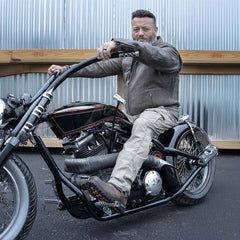 Milwaukee Leather MLM1503 Men's Distressed Brown ‘Racer’ Motorcycle Vented Leather Rider Jacket