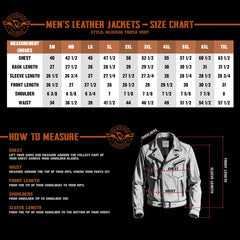 Milwaukee Leather MLM1536 Men's Vintage Grey 'Triple Vent' Leather Jacket