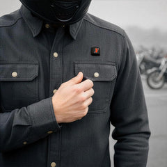 NexGen NXM1715SET Men's 'Scorcher' Classic Heated Black Denim Jacket (Rechargeable Battery Pack Included)