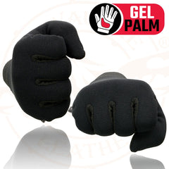 Milwaukee Leather SH44612 Men's Black Textile Mesh Gel Palm Motorcycle Mechanics Gloves w/ Amara Cloth Bottom
