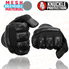 Milwaukee Leather SH802 Women's Black Leather and Mesh Racing Gloves with Padding