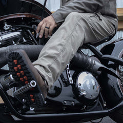 Milwaukee Leather MBM9062 Men's Classic 11-Inch Dark Brown Harness Square Toe Motorcycle Boots