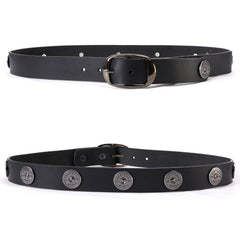 Milwaukee Leather MP7111 Men's Classic Brown Leather Belt with Brass Buckle