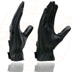 Milwaukee Leather SH721 Women's Black Leather Unlined Classic Driving Gloves
