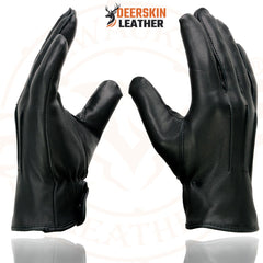 Milwaukee Leather SH875 Men's Black Thermal Lined Deerskin Leather Gloves